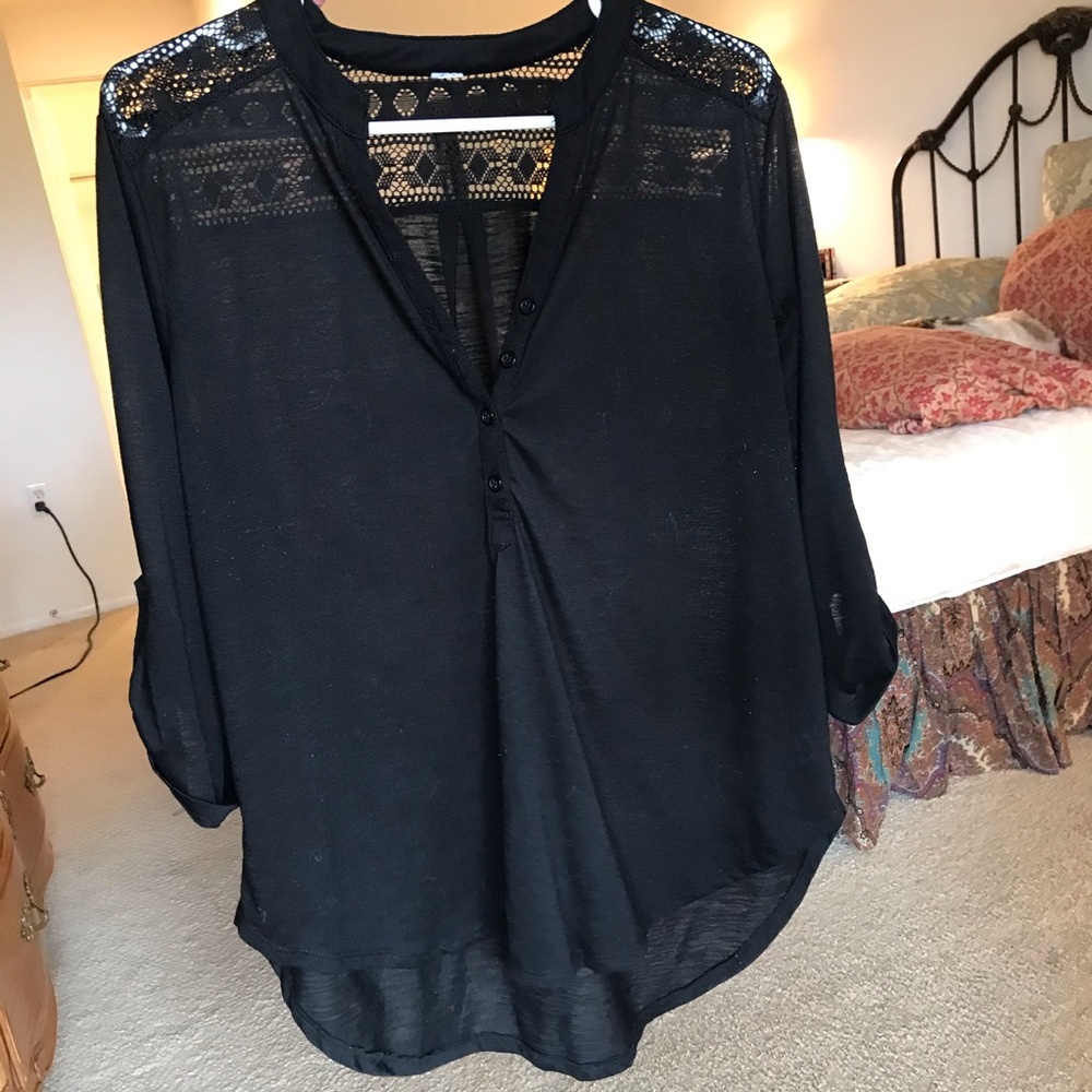 Crochet lace stylish top